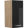 Vicco Pensile da cucina R-Line, Nero lucido, 30 cm | 1 Anta · 1 Ripiano · Profondità - 31 cm · ✓ Liberamente combinabile · ✓ Spazio pratico