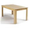 IDMarket - Tavolo da pranzo rettangolare GEORGIA a 6 posti in simil-faggio 140 x 80 cm