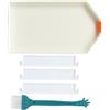 iplusmile Set di 5 Pezzi di Vassoi in Plastica per Pittura Diamante con Divisori, Grande capacità, per Organizzare Brillantini e attività DIY di Disegno