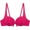 YAMAMAY - Bikini Parte Alta, Modello Balconcino con Ferretto, Donna, Essentials, Magenta, monocromo