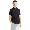 Armani Exchange Polo da Uomo AX Stacked Logo Garment Dyed Cotton Piquet, Nero, S