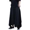 Generisch 2026 Nuovo arrivato Costume Uomo Pantaloni Gonna Casual Allentato Gamba Larga Pantaloni harem Stile Giapponese Kendo Culottes Estate, Nero , XL