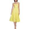 Guess Maxi Abito da Donna Senza Maniche in Cotone, Citron, 58 IT