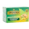 Twinings, Tè Verde Aromatizzato allo Zenzero e Lemongrass, Sapore Fresco e Dissetante, Antiossidante e Digestivo, Infusi e Tisane, 1 Confezione da 20 Filtri