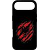 Sports Graphics Custodia per iPhone Air Red Baseball Effetto Torn Player Fan Graphic