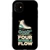 Jimbeels Custodia per iPhone 11 Four Wheels Flow Pattini Quad