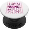 Fluent Attitude Designs I Speak Fluent Eye Roll Sarcastico Umorismo PopSockets PopGrip Adesivo