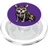 Halloween Cute Cinco De Mayo Day Of The Bulldog francese Frenchie Messicano Sugar Skull Calavera Messico PopSockets PopGrip per MagSafe