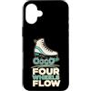 Jimbeels Custodia per iPhone 16 Plus Four Wheels Flow Pattini Quad