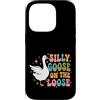 Funny Silly Goose Custodia per iPhone 14 Pro Oca stupida sul sciolto