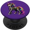 Halloween Cute Cinco De Mayo Day Of The Unicorno messicano Sugar Skull Calavera Viva Mexico Girl Party PopSockets PopGrip Adesivo