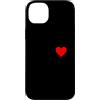 small heart symbol red simple pocket sty Custodia per iPhone 14 Plus Cuore minimalista piccolo simbolo rosso carino semplice stile tasca