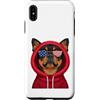 Rottweiler Puppy Lover PS Custodia per iPhone XS Max Patriot Rottweiler Closeup Portrait US Flag Occhiali da sole