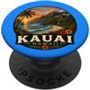 Kauai Hawaii Beach Vulcan Paradise Kauai Hawaii Paesaggio Beach Island Art PopSockets PopGrip Adesivo