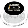 Energy Out Battery Drained Tired Mood Co Meme esaurito del burnout stanco della batteria scarica della modalità divertente PopSockets PopGrip per MagSafe
