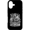 Norse Viking Explorer Leif Eriksson Vinl Custodia per iPhone 17 Leif Eriksson Westward Voyager, esploratore vichingo norvegese