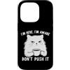 Funny Cat Lady Humor For Cat Lovers Custodia per iPhone 14 Pro Sarcastic Cat I'm Here I'm Awake Funny Cat Slogan Graphic