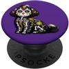 Halloween Cute Cinco De Mayo Day Of The Shih Tzu messicano Sugar Skull Calavera Viva Mexico Girl Party PopSockets PopGrip Adesivo