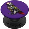 Halloween Cute Cinco De Mayo Day Of The Partito africano grigio pappagallo messicano teschio di zucchero Calavera PopSockets PopGrip Adesivo