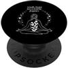 Actually I'm just here to hold the frequ Yoga Operatore di luce Guaritore energia spirituale meditatore Chakra PopSockets PopGrip Adesivo