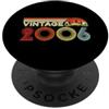 Vintage Classic Birthday Born in 2006 Bd Vintage 2006 20 Years Old Retro Boys and Girls 20th Birthday PopSockets PopGrip Adesivo