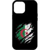 Algerian Heritage Designs Custodia per iPhone 12 Pro Max Bandiera dell'Algeria effetto usurato Design National Pride