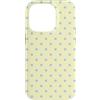 Y2K Retro Aesthetic Polka Dot Pattern De Custodia per iPhone 14 Pro Carino Giallo Burro E Azzurro Pois Vintage Estetica