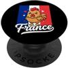 France Flag Gallic Rooster Kawaii Tees Bandiera della Francia Gallic Gallo Kawaii PopSockets PopGrip Adesivo