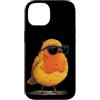 Robin Bird Outfit Custodia per iPhone 14 Uccello colorato con una bella piuma per gli amanti di pettirossi e ali