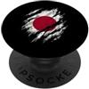 Nippon Pride Designs Bandiera del Giappone, look patriottico PopSockets PopGrip Adesivo