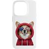 Corgi Puppy Lover PS Custodia per iPhone 14 Pro Patriot Corgi Closeup - Occhiali da sole con bandiera americana
