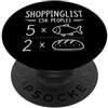Christian Scripture Inspirational Bible Lista della spesa Alimentazione 5000 Persone 2 Pesci 5 Pagnotte Di Pane PopSockets PopGrip Adesivo