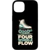 Jimbeels Custodia per iPhone 13 Four Wheels Flow Pattini Quad