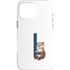 Timowo Studio Custodia per iPhone 16 Pro Max Lontra Con Libro Lettera I
