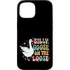 Funny Silly Goose Custodia per iPhone 15 Oca stupida sul sciolto