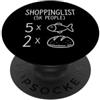 Christian Scripture Inspirational Bible Lista della spesa Alimentazione 5000 Persone 2 Pesci 5 Pagnotte Di Pane PopSockets PopGrip Adesivo