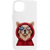 Golden Retriever Puppy Lover PS Custodia per iPhone 14 Plus Patriot Golden Retriever Closeup Portrait US Flag Occhiali da sole