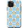 Minions Custodia per iPhone 11 Pro Minions 8-bit Pixel HELLO Retro