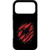 Sports Graphics Custodia per iPhone 17 Pro Max Red Baseball Effetto Torn Player Fan Graphic