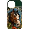 Belle Epoque Animals Custodia per iPhone 16 Pro Max Cavallo da tiro Clydesdale Art Nouveau