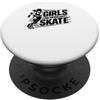 Pattinatore Quad Skate Roller Rink Rats Girls who Skate rotelle Derby Quad Pattini da discoteca PopSockets PopGrip Adesivo