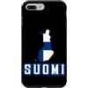 Finnish Flag Heritage Apparel & Gifts Custodia per iPhone 7 Plus/8 Plus Bandiera della Finlandia Scandinavo Finlandese Uomini Donne Bambini Suomi