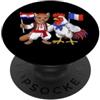 France Croatia Heritage Bandiera Croazia Francia Radici croate Orgogliosa francese PopSockets PopGrip Adesivo
