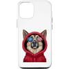 German Shepherd Puppy Lover PS Custodia per iPhone 12/12 Pro Patriot Pastore Tedesco Primo Piano Ritratto Bandiera USA Occhiali da Sole