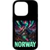 Norway Sky Nature Travel Souvenir Design Custodia per iPhone 14 Pro Norvegia Aurora boreale Aurora Boreale Cielo Notturno Souvenir