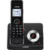 VTech MS3050 Telefono fisso DECT wireless con blocco chiamata, segreteria telefonica, ID chiamante/chiamata in attesa, amplificatore di volume, altoparlante vivavoce vivavoce