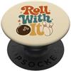 Pin Alley Vibes Divertente Bowling Retro Citazione Umorismo PopSockets PopGrip Adesivo