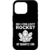 Rock Collector Funny Geologist Custodia per iPhone 16 Pro Funny Of Quartz I Do Rock Collector Geology Pun