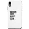 Fraxoweb Custodia per iPhone XR Fantastica idea di compleanno da agosto 2008