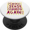 Logic & Laughter Co. Grafico di dichiarazione spiritosa razionalità PopSockets PopGrip Adesivo
